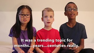 Kids answer which came first - viral posts or the internet