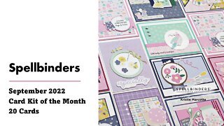 Spellbinders | September 2022 Club Kits | 20 Cards