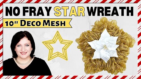 How To Make An Easy Decorative Mesh Wreath With Cotton Pods And