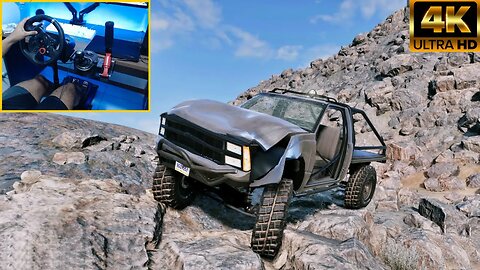 Beamng Drive Off Road Mountain Of Rocks Steering Wheel Gameplay