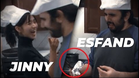 Esfand Learns How to Cook Korean ft. Jinnytty - Esfand Best Moments