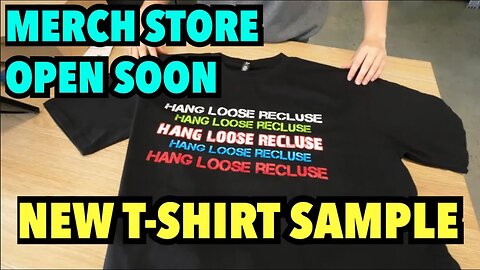 MERCH STORE COMING SOON | New HLR T-Shirt Sample Looks & Feels Great