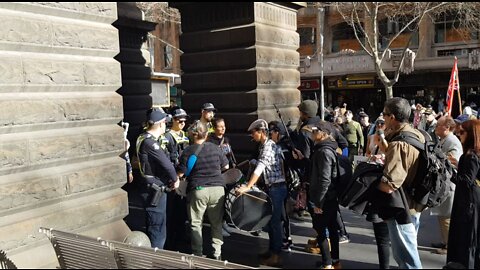 Melbourne Protest Rally 25 06 2022 Part 4 of 6