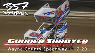 On car with Gunner Shroyer at Wayne County Speedway from 11720