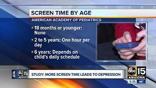 Study indicates increased screen time could pose risk for children