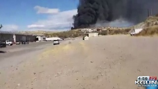 Crews battling fire in Nogales