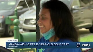 Make-A-Wish gifts 12-year-old golf cart