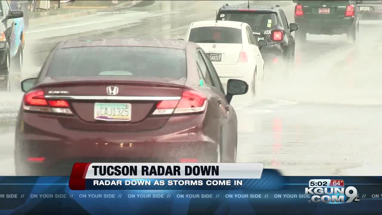 Tucson radar down for maintenance