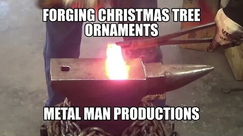 Forging Christmas tree ornaments