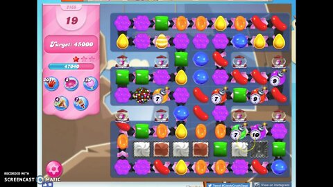 Candy Crush Level 2165 Audio Talkthrough, 3 Stars 0 Boosters