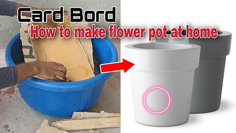 How to make flower pot at home | flower pots at home