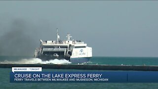 Express ferry offers cruise on the lake between Milwaukee, Michigan