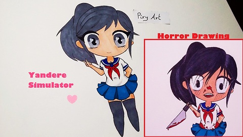 Yandere Simulator - Draw and Color (Horror transformation)