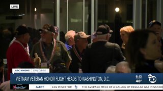 Vietnam veterans take Honor Flight to Washington D.C.