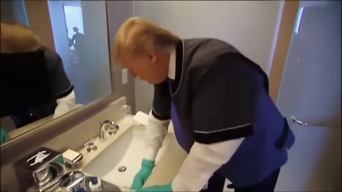 TRUMP❤️🇺🇸🥇TRIED WORKING DIFFERENT JOBS AT HIS HOTEL💙🇺🇸🏅🏩⭐️