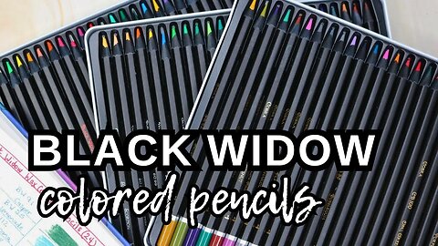 BLACK WIDOW Wax Coloured Pencils Collection Bundle (72) First Impressions Review | (4 of 9)