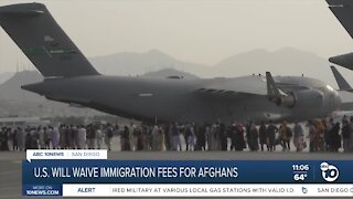 DHS announces immigration fee waivers for Afghan evacuees