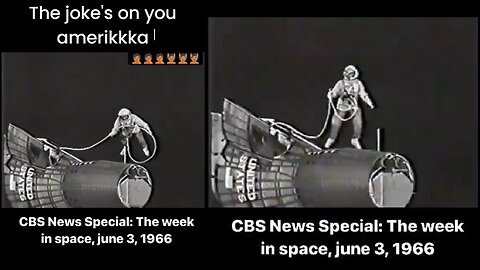 A encenação televisionada da CBS da caminhada espacial da Gemini 9 em 3 de junho de 1966