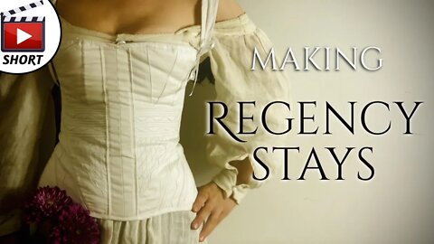 Making a Regency Corset #shorts