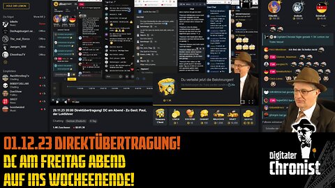 Aufzeichnung vom 01.12.23 Direktübertragung! DC am Freitag Abend - Auf ins Wochenende!