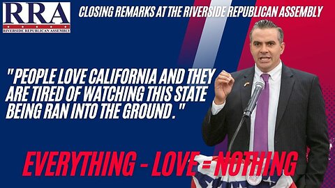 People love California! We are tired of watching it being run into the ground.