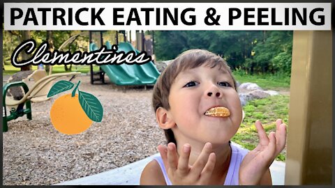 Patrick Eating & Peeling Clementines | Mukbang