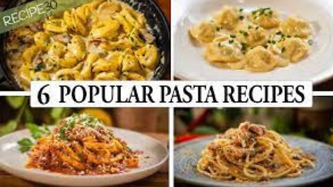 6 Must Try Popular Pasta Recipes - A Gastronomic Journey