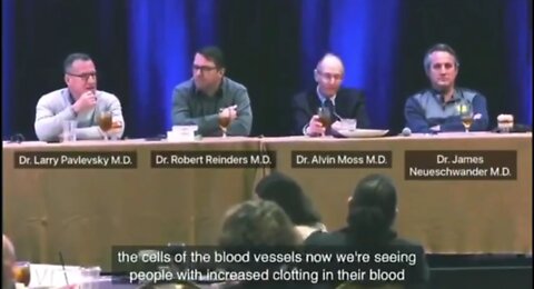 Panel 4 Doctors discuss Vaccine: Drs: Pavlevsky, Reinders, Moss, Neueschwander
