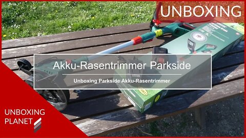 Akku-Rasentrimmer 20-Volt von Parkside - Unboxing Planet