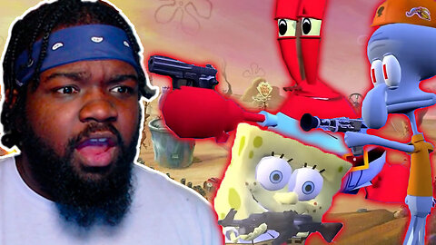 Mr. Krabs came for Planktons NECK | Glorb - The Bottom (Official Music Video) REACTION