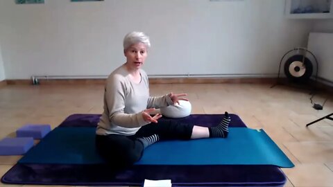 DielleCiesco.com Yoga April 20, 2021 - headache support, seated folds, one-sided baby...
