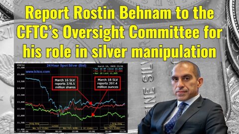 Report Rostin Behnam to the CFTC’s Oversight Committee for his role in silver manipulation