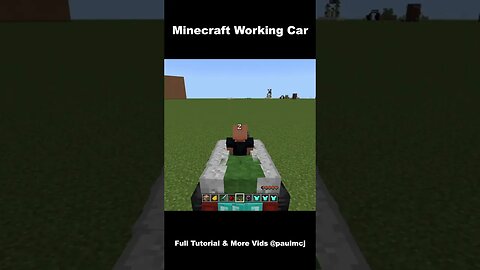 WORKING CAR in Minecraft - [Updated] Bedrock Edition 1.20.51