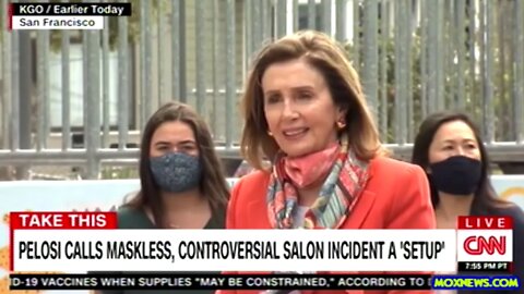 Nancy Pelosi Calls Salon Face Mask Incident A "Set-Up"