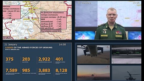 21.01.23 ⚔🇷🇺 ⚔ Russian Defence Ministry report on the progress of the deNAZIfication of Ukraine