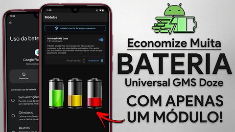 Economize MUITA BATERIA com este simples MÓDULO! | Universal GMS Doze 1.8.5 [ROOT]