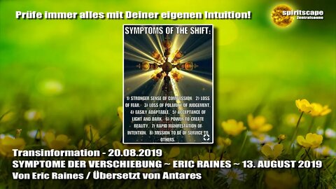 SYMPTOME DER VERSCHIEBUNG ~ ERIC RAINES ~ 13. AUGUST 2019 - Transinformation.net