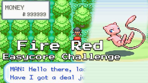 Pokemon Fire Red Easycore Challenge - GBA Hack ROM for Noob Player with More Features