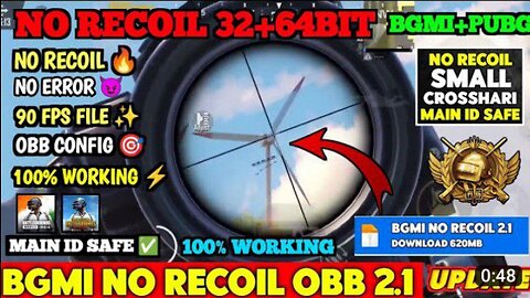 NO RECOIL CONFIG FILE PUBG MOBILE 2.1 NO RECOIL CONFIG BGMI GL KR 2.5 OBB NEW UPDATE WORKING ANTIBAN
