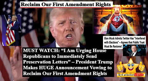 President Trump Makes HUGE Announcement Vowing to Reclaim Our First Amendment Rights