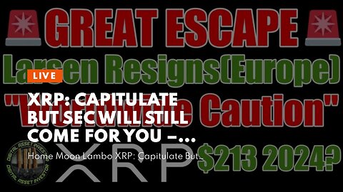 XRP: Capitulate But SEC WILL STILL COME FOR YOU – BinanceUS DELISTING Cryptocurrency