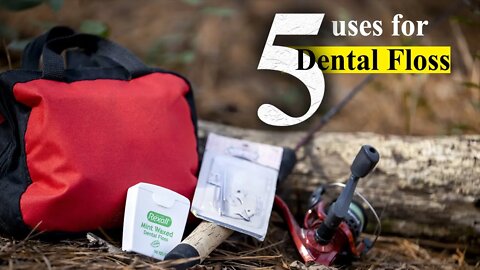 5 uses for dental floss| Survival| Camping| (tips and hacks)