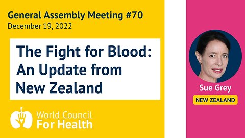 Sue Grey: The Fight for Blood — An Urgent Update from New Zealand