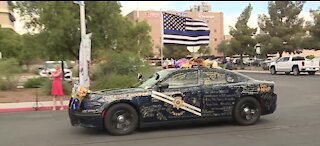 Law enforcement procession escorts body of fallen Nevada Highway Patrol trooper