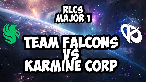 RLCS Major1 | Team Falcons vs Karmine Corp | Rw9 POV | [Rocket League Gameplay]