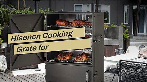 Hisencn Cooking Grate for Masterbuilt Smoker 30 Inch, 4 PCS 13.3" x 13.6" Smoking Racks for Mas...