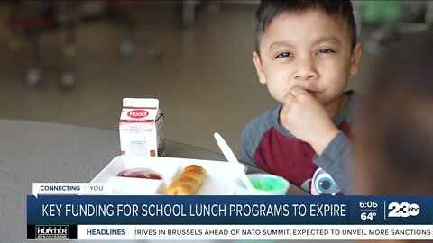 The end of a government program may raise the price of school lunches