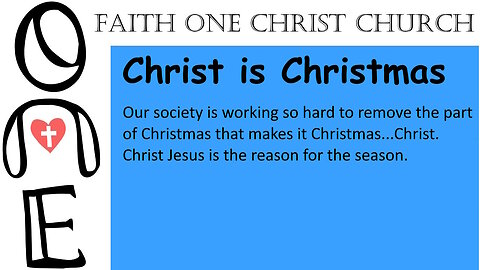 Christ is Christmas