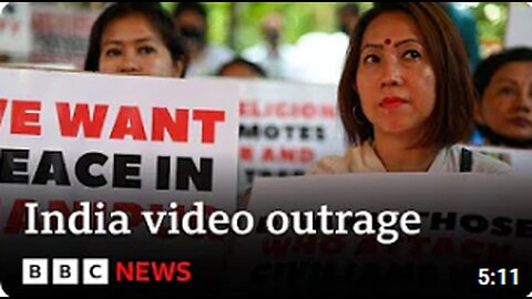 India outrage at video of two women being paraded naked – BBC News