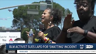 Black Lives Matters activist sues Los Angeles Police Department over alleged 'swatting' incident